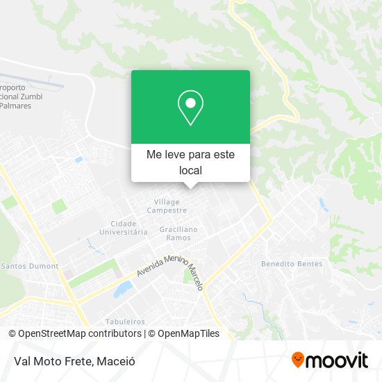 Val Moto Frete mapa