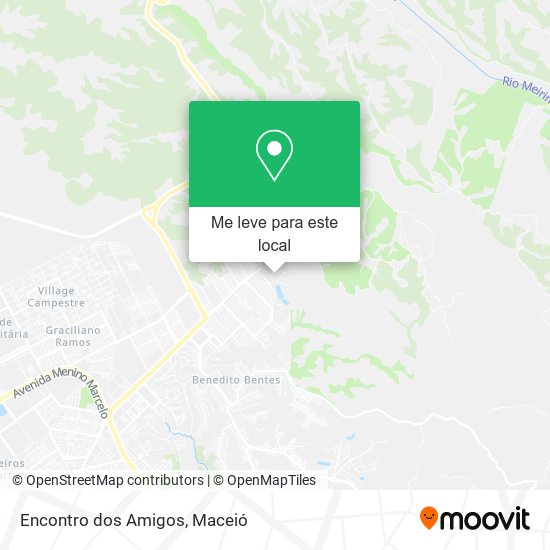 Encontro dos Amigos mapa