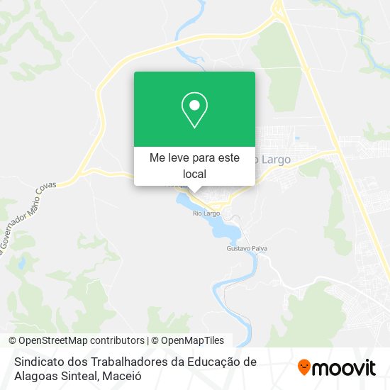 Sindicato dos Trabalhadores da Educação de Alagoas Sinteal mapa