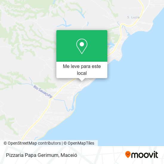 Pizzaria Papa Gerimum mapa