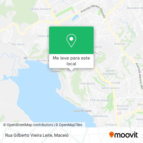 Rua Gilberto Vieira Leite mapa