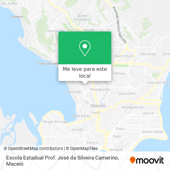 Escola Estadual Prof. José da Silveira Camerino mapa
