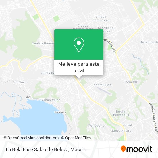 La Bela Face Salão de Beleza mapa