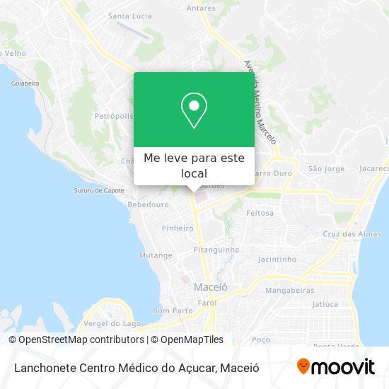 Lanchonete Centro Médico do Açucar mapa