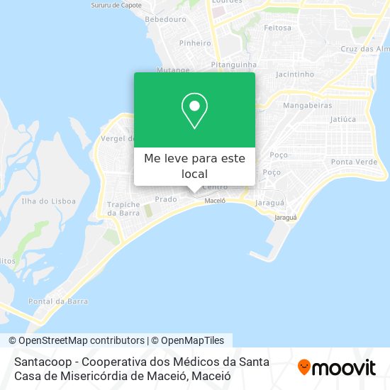 Santacoop - Cooperativa dos Médicos da Santa Casa de Misericórdia de Maceió mapa