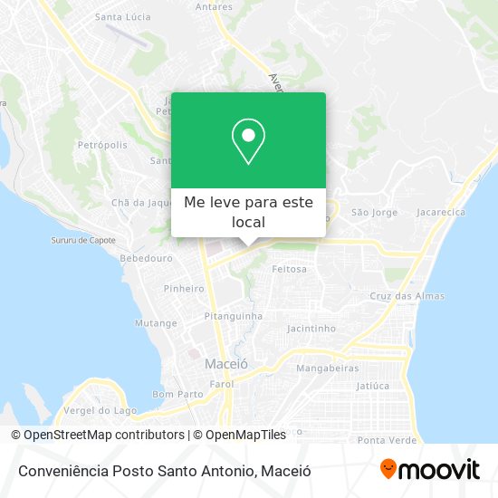 Conveniência Posto Santo Antonio mapa