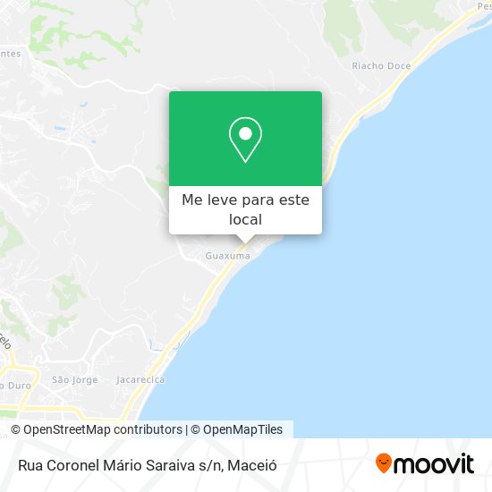 Rua Coronel Mário Saraiva s/n mapa