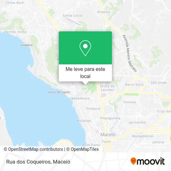 Rua dos Coqueiros mapa