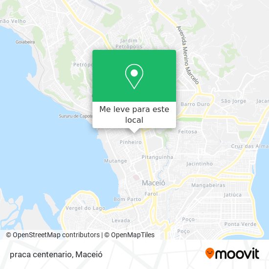 praca centenario mapa