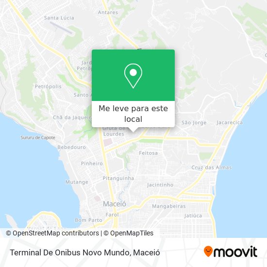 Terminal De Onibus Novo Mundo mapa