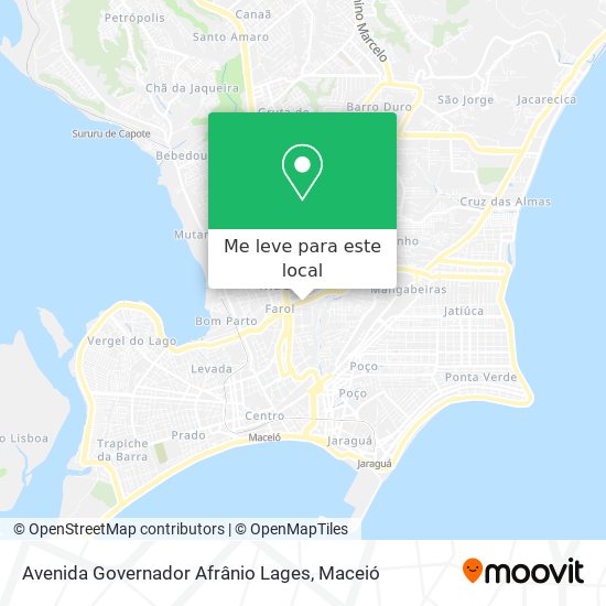 Avenida Governador Afrânio Lages mapa