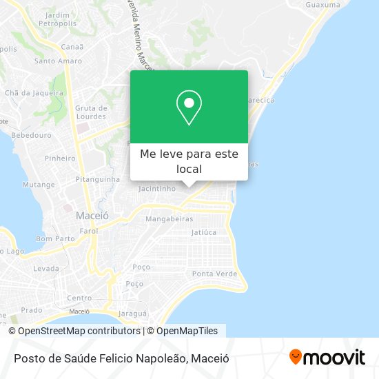 Posto de Saúde Felicio Napoleão mapa