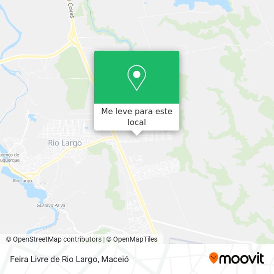 Feira Livre de Rio Largo mapa