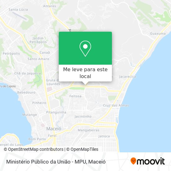 Ministério Público da União - MPU mapa