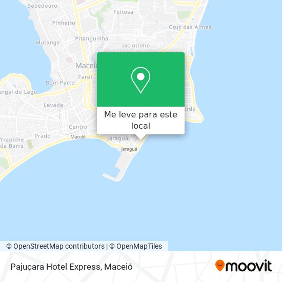 Pajuçara Hotel Express mapa