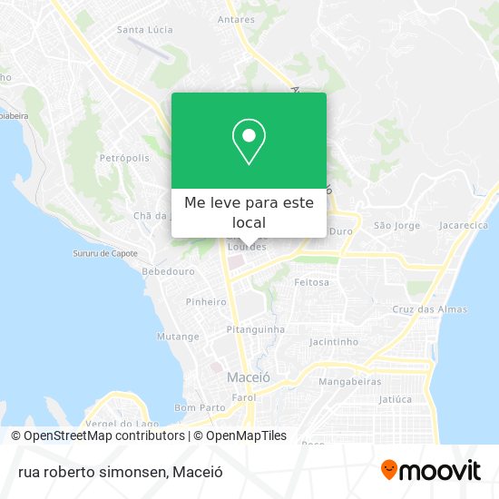 rua roberto simonsen mapa