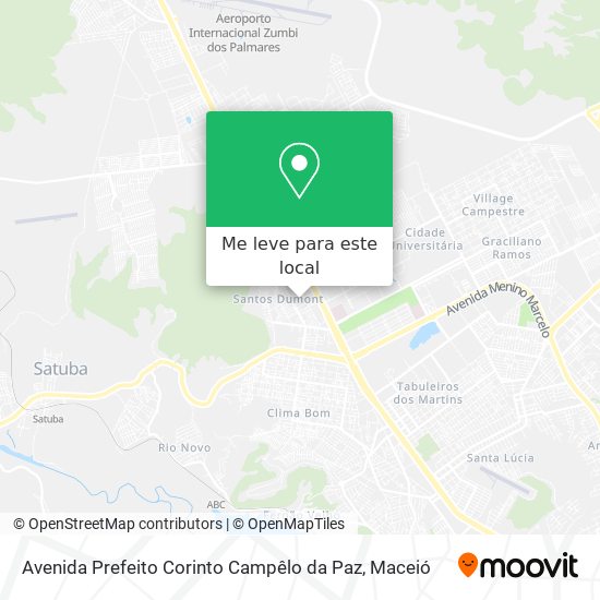 Avenida Prefeito Corinto Campêlo da Paz mapa