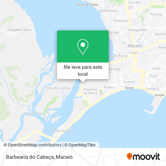 Barbearia do Cabeça mapa