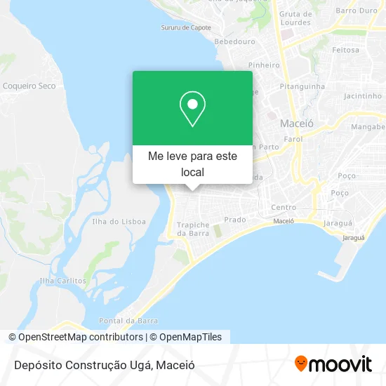 Depósito Construção Ugá mapa