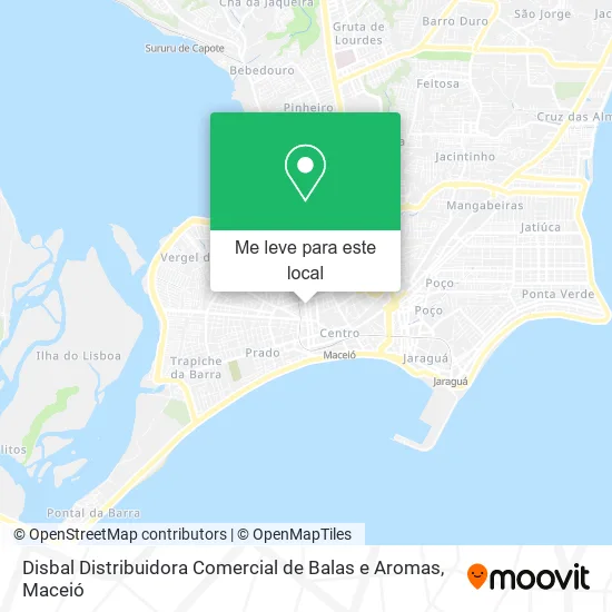 Disbal Distribuidora Comercial de Balas e Aromas mapa
