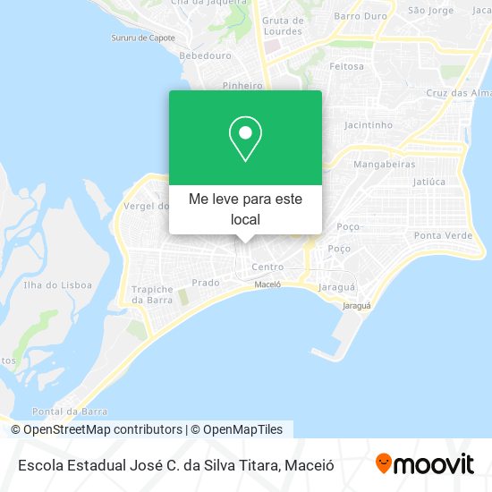 Escola Estadual José C. da Silva Titara mapa