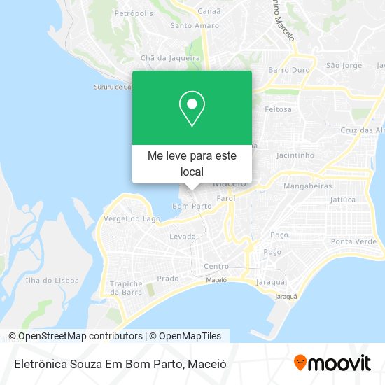 Eletrônica Souza Em Bom Parto mapa