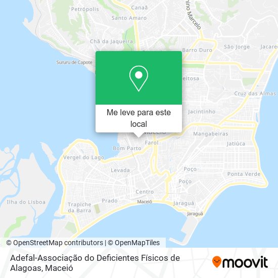 Adefal-Associação do Deficientes Físicos de Alagoas mapa