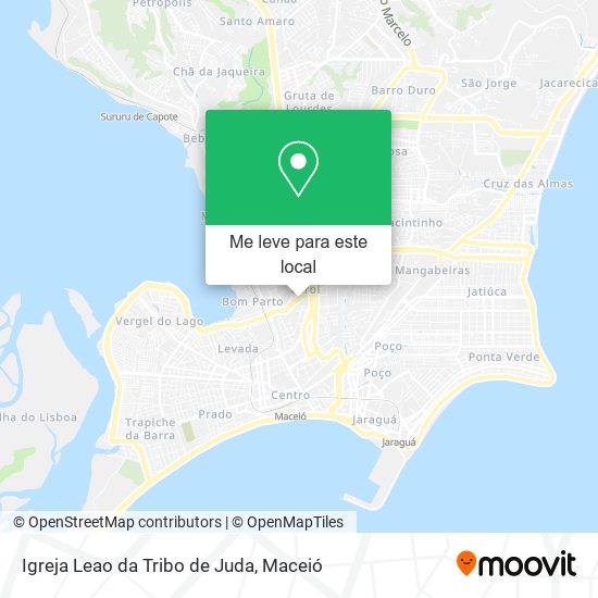 Igreja Leao da Tribo de Juda mapa