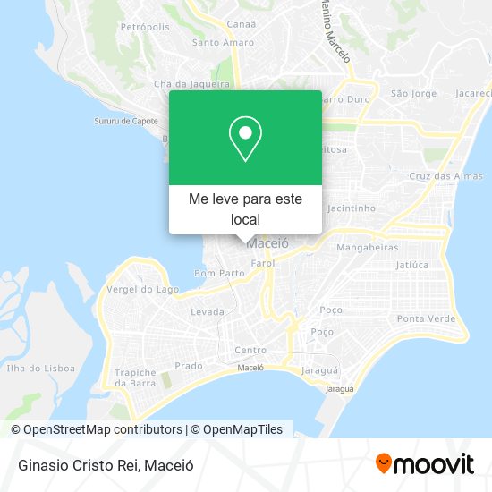 Ginasio Cristo Rei mapa