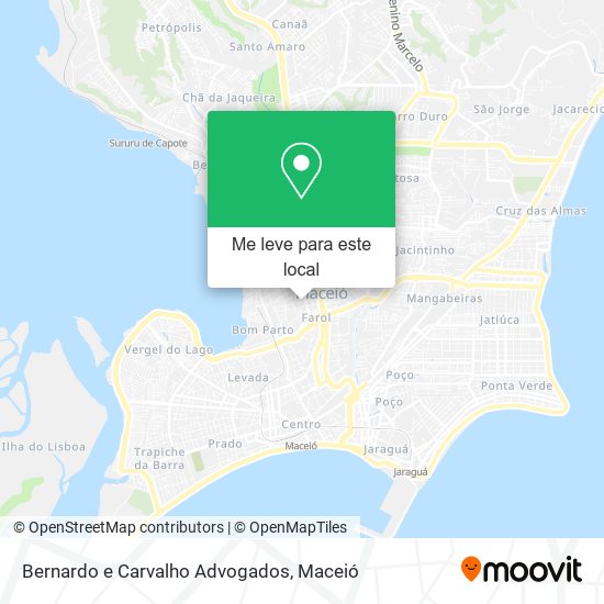 Bernardo e Carvalho Advogados mapa