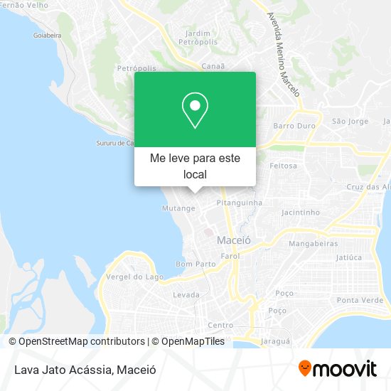 Lava Jato Acássia mapa