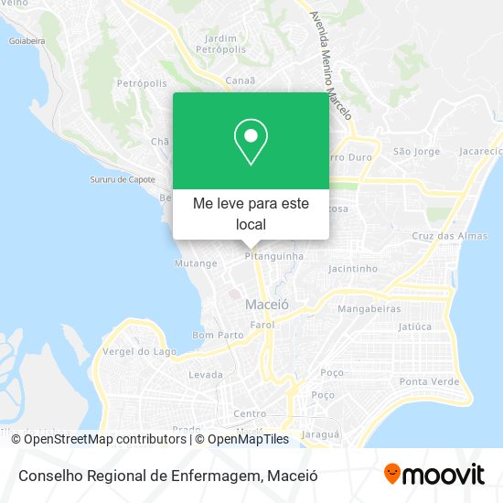 Conselho Regional de Enfermagem mapa