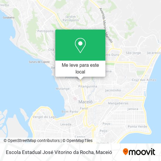 Escola Estadual José Vitorino da Rocha mapa