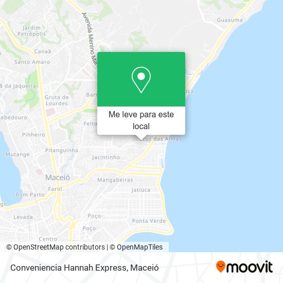 Conveniencia Hannah Express mapa