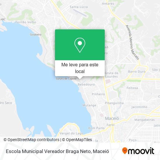 Escola Municipal Vereador Braga Neto mapa