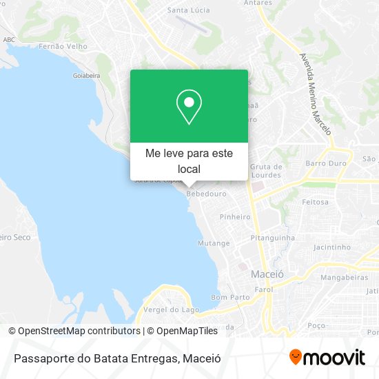 Passaporte do Batata Entregas mapa