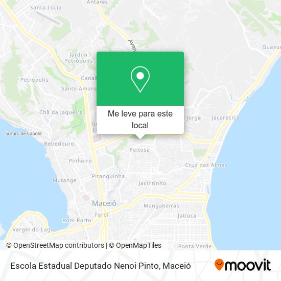 Escola Estadual Deputado Nenoi Pinto mapa