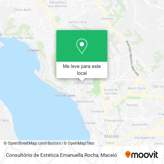 Consultório de Estética Emanuella Rocha mapa