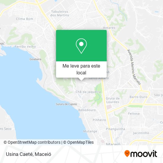 Usina Caeté mapa