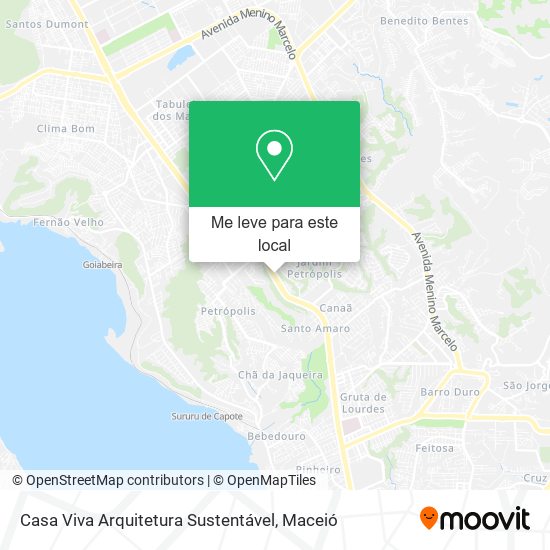 Casa Viva Arquitetura Sustentável mapa