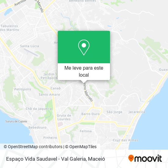 Espaço Vida Saudavel - Val Galeria mapa