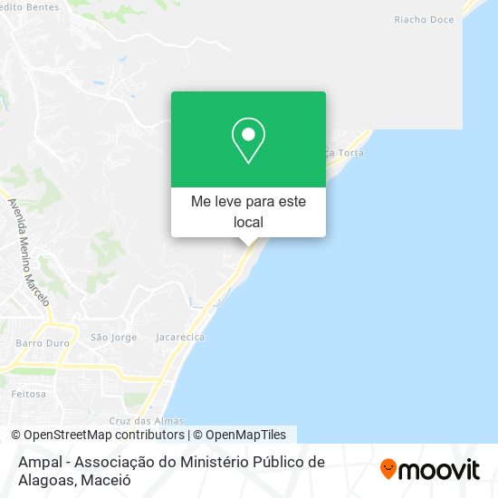 Ampal - Associação do Ministério Público de Alagoas mapa