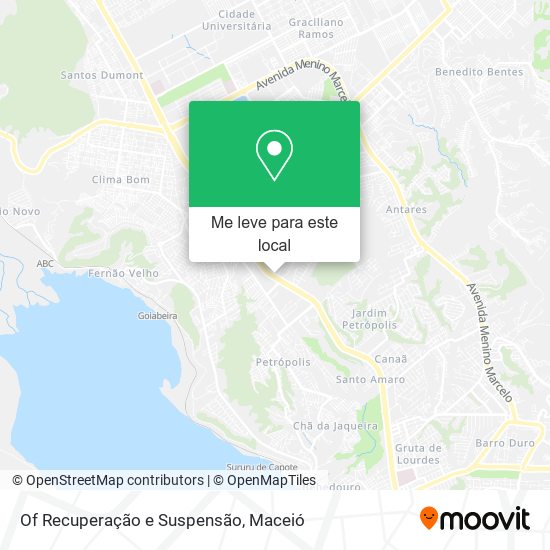 Of Recuperação e Suspensão mapa