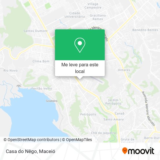 Casa do Nêgo mapa