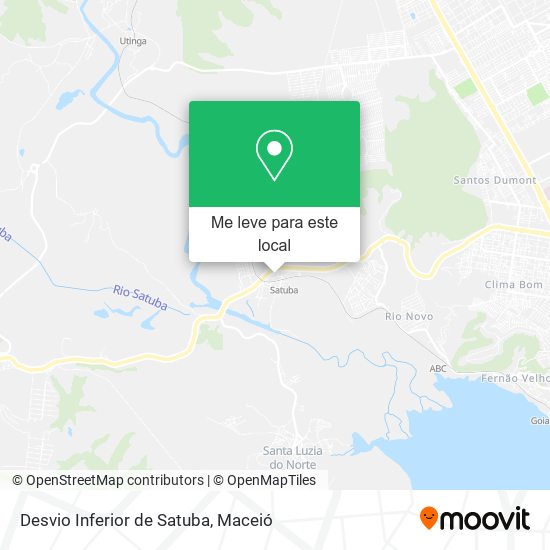 Desvio Inferior de Satuba mapa