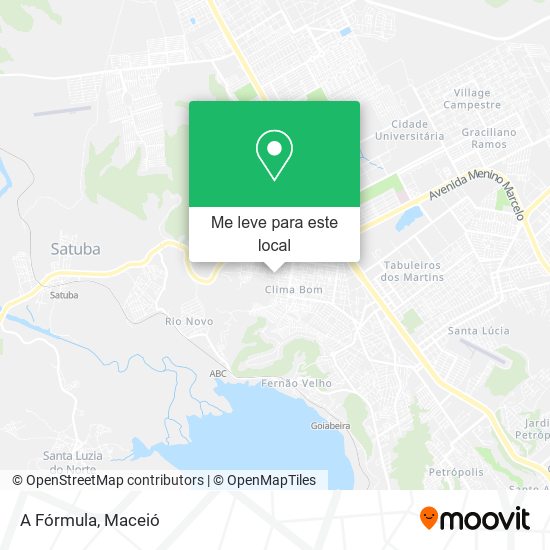 A Fórmula mapa