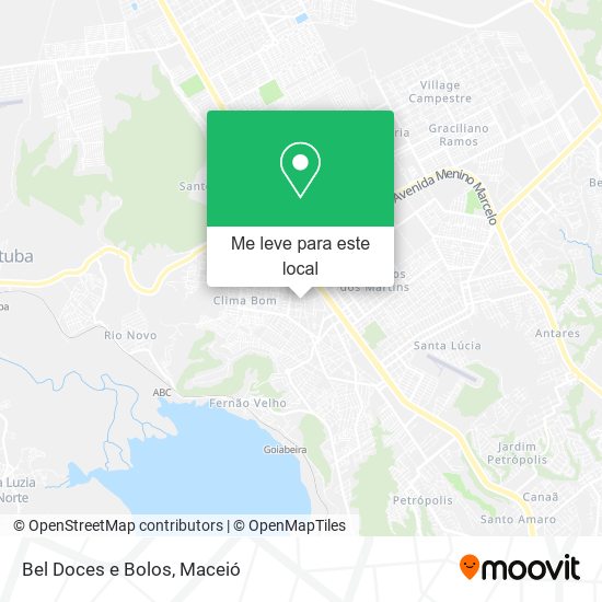 Bel Doces e Bolos mapa