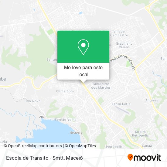 Escola de Transito - Smtt mapa