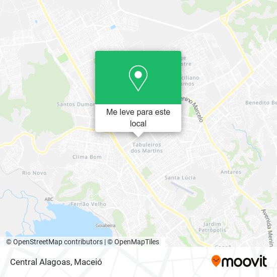 Central Alagoas mapa