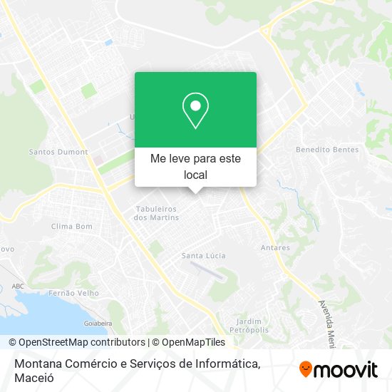 Montana Comércio e Serviços de Informática mapa